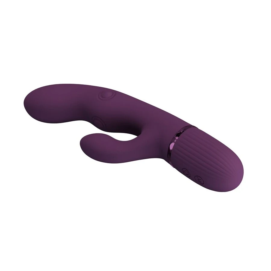 PRETTY LOVE - ZACH RECHARGEABLE THRUSTING RABBIT VIBRATOR 5+5 FUNCTIONS